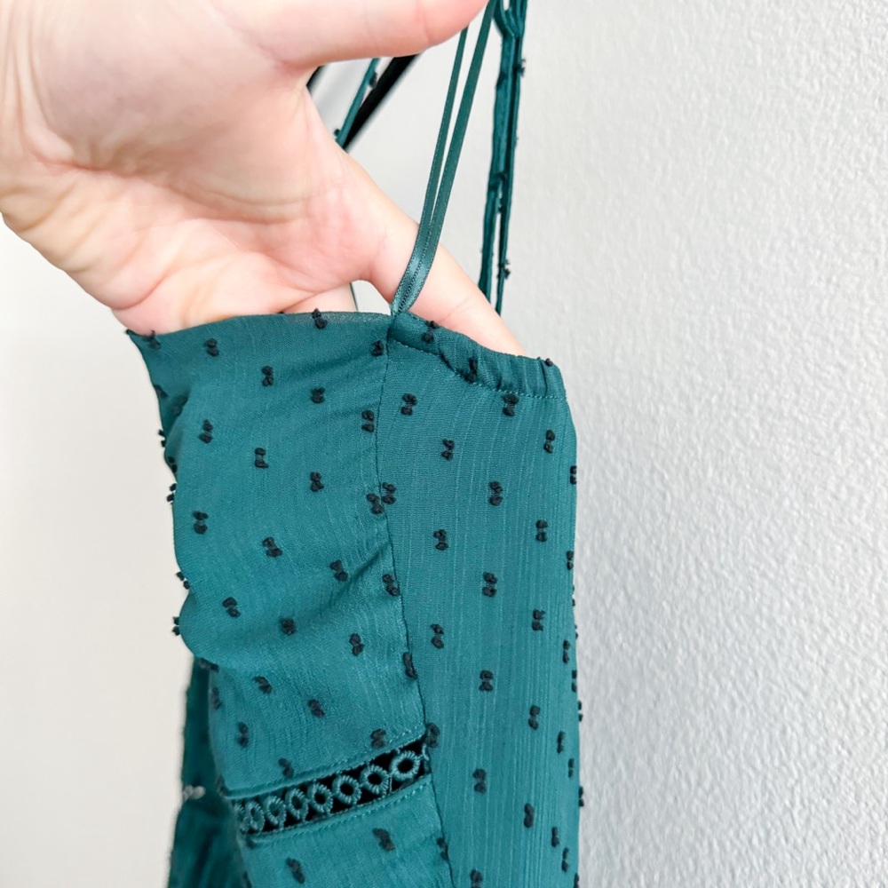 Francescas Mi Ami Polka dot Sleeveless Mini Ruffle Dress - Picture 3 of 5